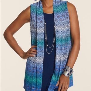 🔅🔅Chico's. Diamond printed vest. Size 3.